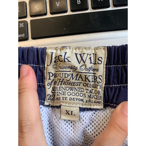 Jack Wills Men's Chino Sweat Shorts Drawstring Waist Casual Blue Size XL - Picture 3 of 4